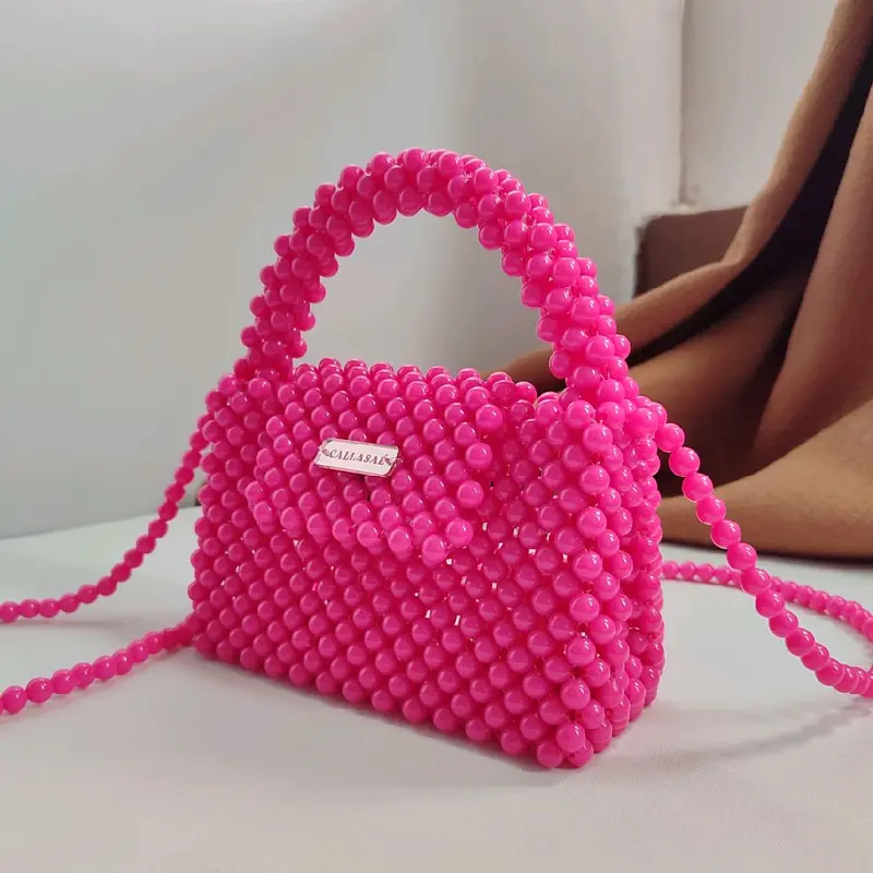 Tas Manik SERA|Beaded Bag|Beads Bag|Pearl Bag|Tas Selempang Mutiara Wanita 2
