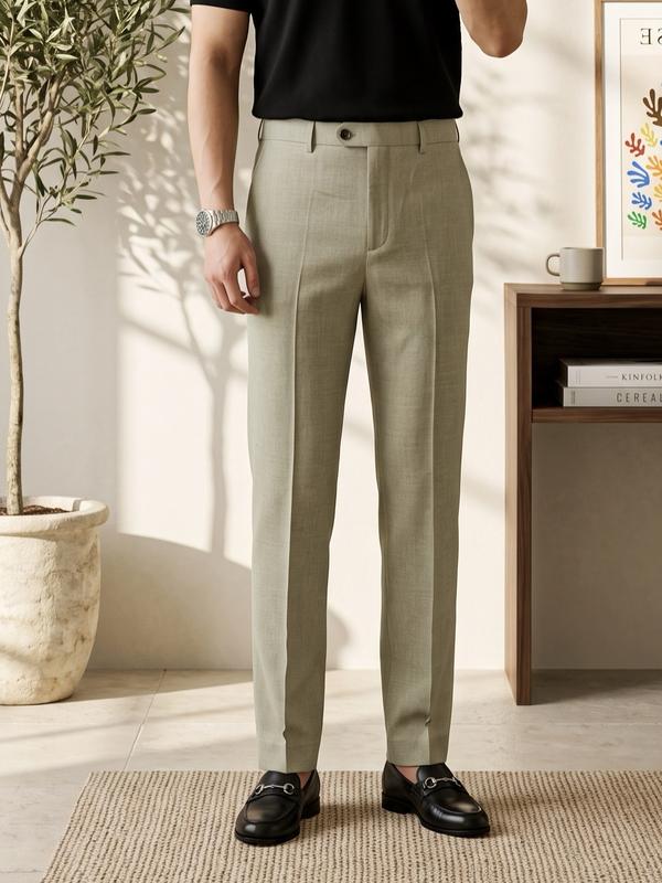 SUKO Quần Âu Nam Daily Trousers Basic Chất Vải Xước Hàn Mát Lạnh Form Ống Đứng Thoáng Khí Phù Hợp Công Sở & Hằng Ngày