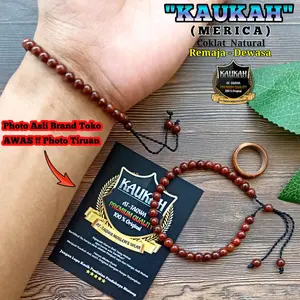 MERICA 33 + CINCIN | Gelang Tasbih Kaukah Asli Wanita koka kokka kaokah kokah Dewasa Kayu