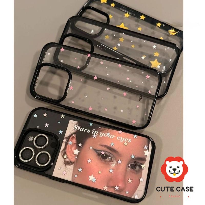 Ốp Lưng Iphone 11 13 16 17 18 12 15 14 Pro Max Air 16 Plus Bìa Mềm Chống Sốc Macaroon Acrylic Sang Trọng Của Fashion Stars