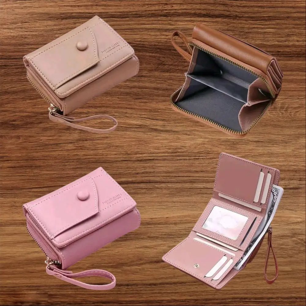Domoet Much/Dompet 3 lipat Mini/Dompet Wanita/Dompet Uang & Koin/Dompet Kartu/Dompet kuli Pu cantik