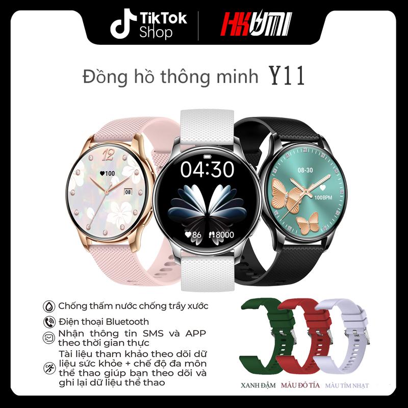 【HKUMI Đồng Hồ Thông Minh Y11【 2025 gen2 Size smart watch Màn hình 1.32Amoled,HKumi smart watch Y11,không thấm nước,Bluetooth smartwatch Y11,đồng hồ smart watch Y11,ultra s8,đồng hồ nữ watch giá rẻ,cuộc gọi sim s9 chính hãng YOSEOL s16,s9 ultra max