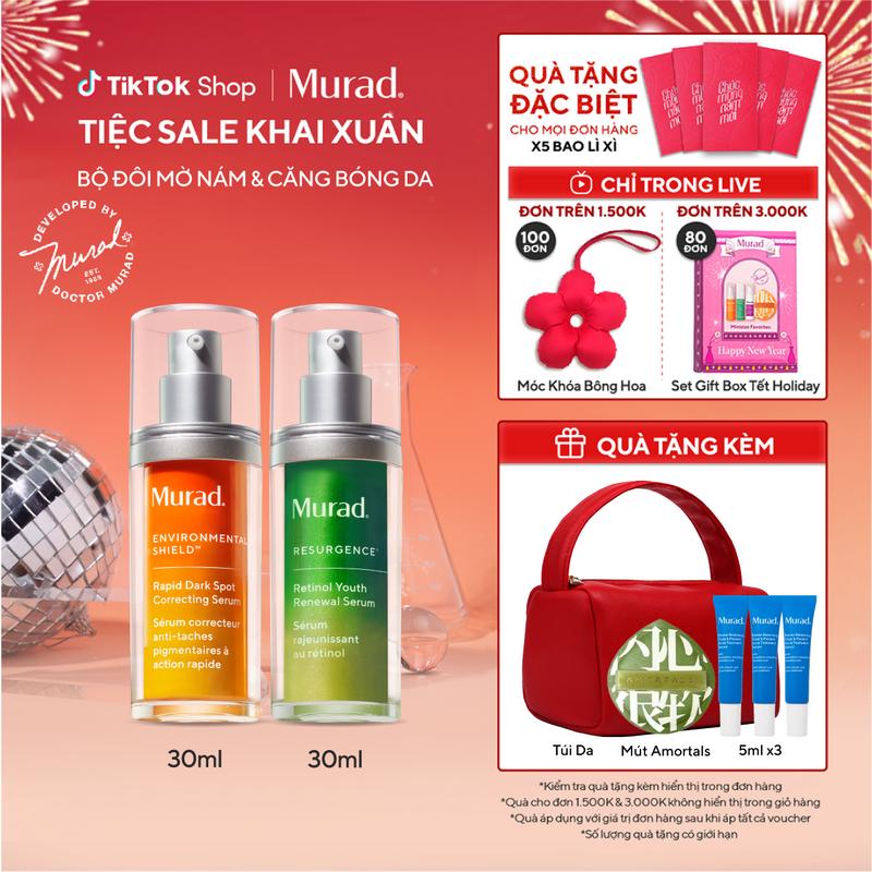  Bộ đôi mờ thâm nám & căng bóng da Rapid Dark Spot Serum 30ml & Retinol Youth Renewal Serum 30ml 