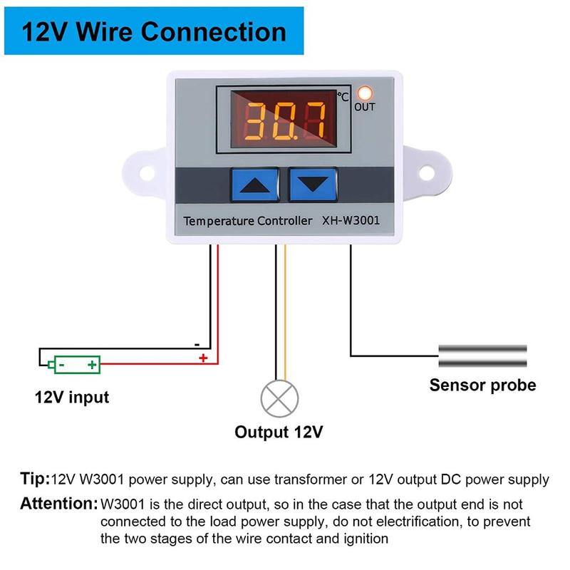 Termostat Digital XH-W3001 Pengatur Suhu Panas Alat Penetas Telur 220V / Thermostat Termostat Digital Termometer Gea Mesin Tetas Telur Full Otomatis Penetas Telur Otomatis 2