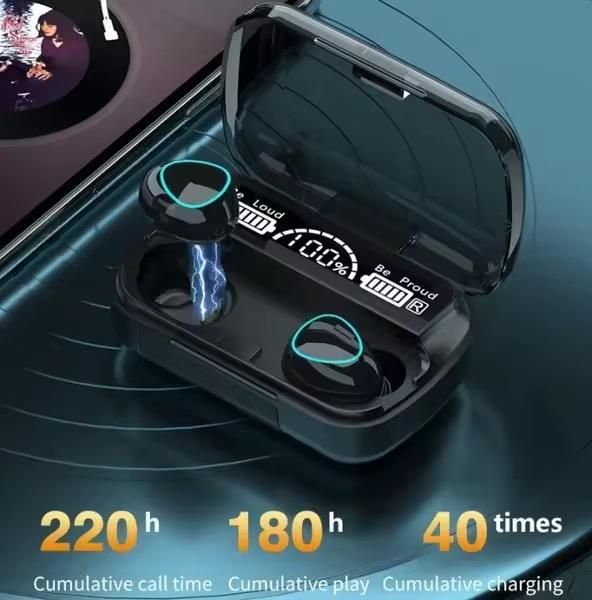 Headset Bluetooth TWS M10 PLUS powerbank 1 bluetooh tws Headset Bluetooth TWS M10 PLUS powerbank 1 bluetooh tws