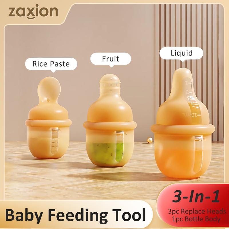 Dụng Cụ Cho Em Bé Bú Silicon Thiết Kế 3 Trong 1 Thích Hợp Cho Em Bé Được Sử Dụng Cho Thuốc Trái Cây Mì Dụng Cụ Cho Trẻ Sơ Sinh Ăn Bổ Sung Có Ba Cách Sử Dụng