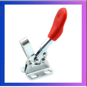 DA LI SHI Penjepit Kayu Quick Release GH-201 Push Pull Toggle 1 PCS dengan Pegangan Merah Kekuatan 45 kg Bahan Berkualitas dan Gagang Anti-Selip