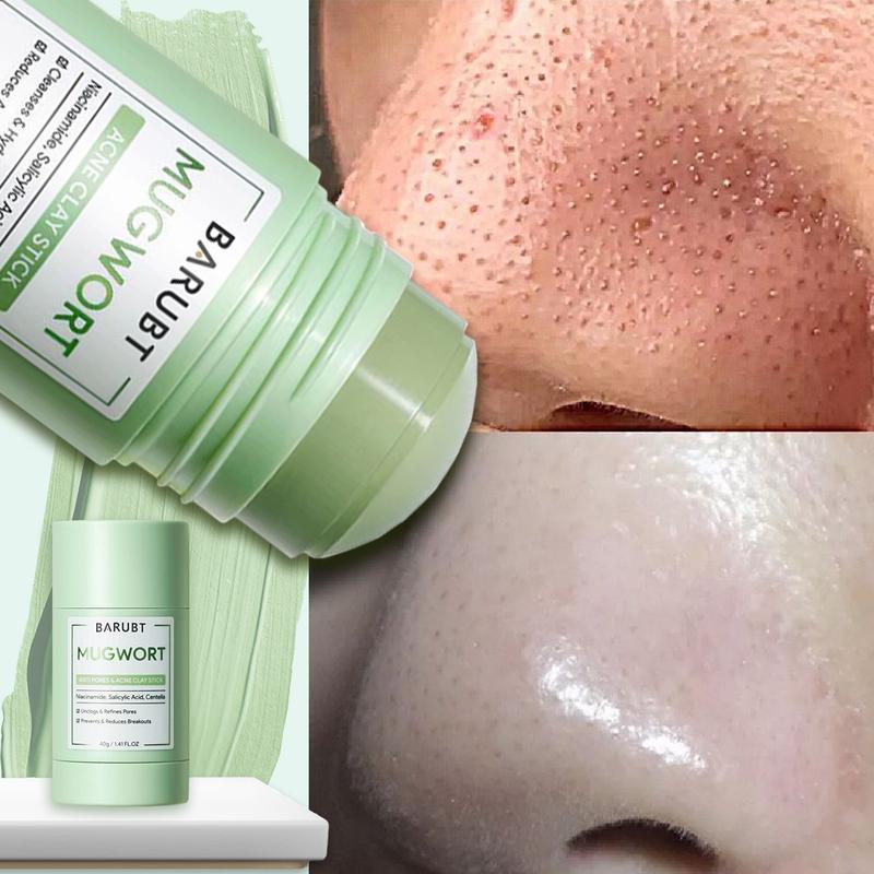 Product Introduction of BARUBT Clay Mask Combo Niacinamide Bright Boost Clay Mask Stick 40g+ Mugwort Clay Mask 40g  Alaska Volcano  wajah masker Salicylic acid niacinamide Whitening Skin care Black Heads Skin Repair Comfort 3