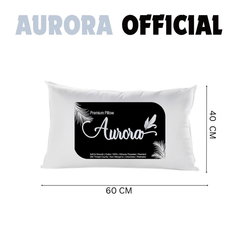 BRENDIS 1 Set Bantal Guling Tidur Hotel Silikon 100% Katun Bed 8