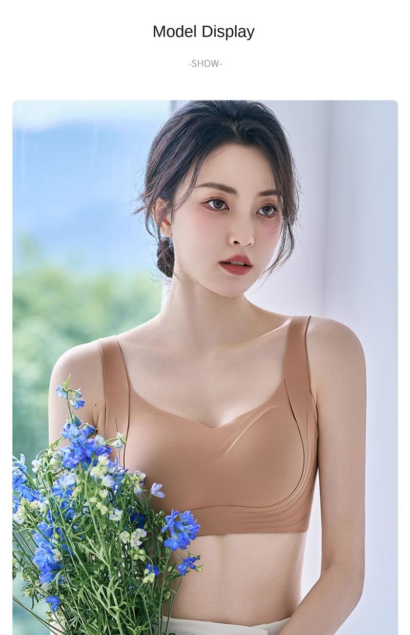 Product Introduction of Non Marking Bra Female Big Breasts Look Small Gathering Up Top Correction Adjustable Prevent  Sagging 14