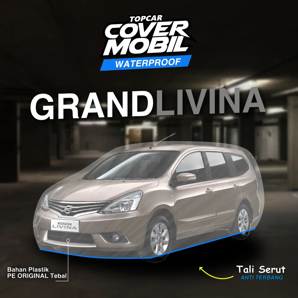 TOPCAR Cover Mobil Grand Livina Nissan Plastik Transparan Waterproof Car