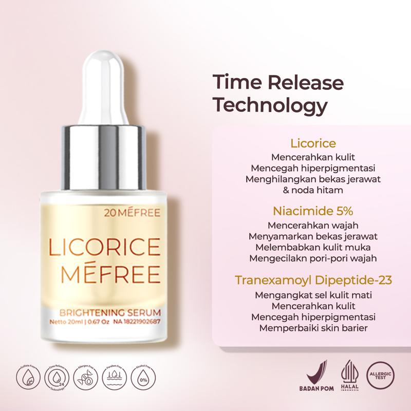 Glow & Clear Layering -  Licorice Mefree +  Centella Mefree (Brightening Serum +  Acne Serum) - Mencerahkan sekaligus mengurangi jerawat, minyak berlebih, komedo dan chicken skin 8