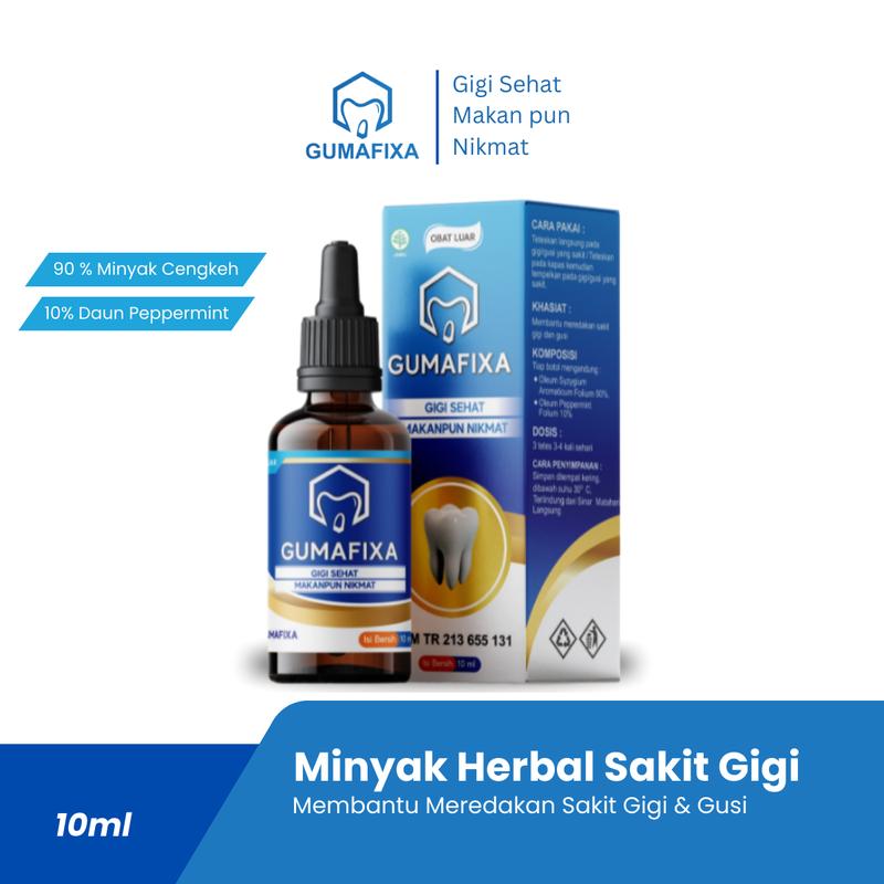 Gumafixa Atasi Sakit Gigi Berlubang & Gusi Bengkak - Cegah Bau Mulut Tanpa Efek Samping Ber-BPOM dan HALAL 5