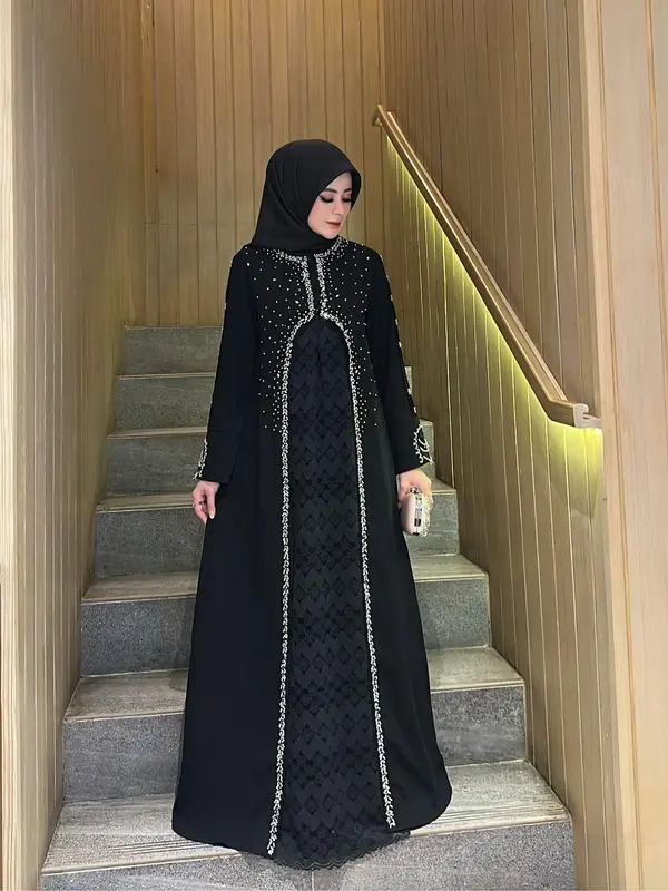 Abaya Faheera oleh Nadeea.id_ Brokat Elegan Mewah untuk Wanita Muslim 1