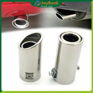 Mufler Buntut Knalpot Mobil Racing 1 Lubang Bahan Anti Korosi Universal Muffler Ujung Dekorasi Kustom Performance