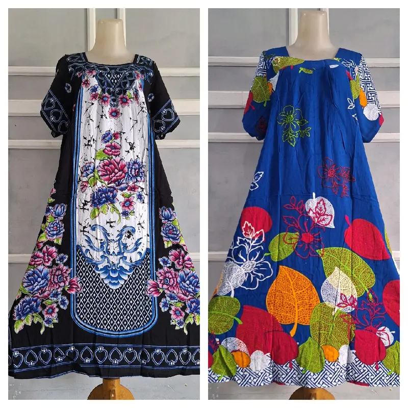 Daster Hengky Sikak motif F Laut & Trisula warna Ld 120cm Pb 110cm Non busui Nyaman di pakai Tidur 2
