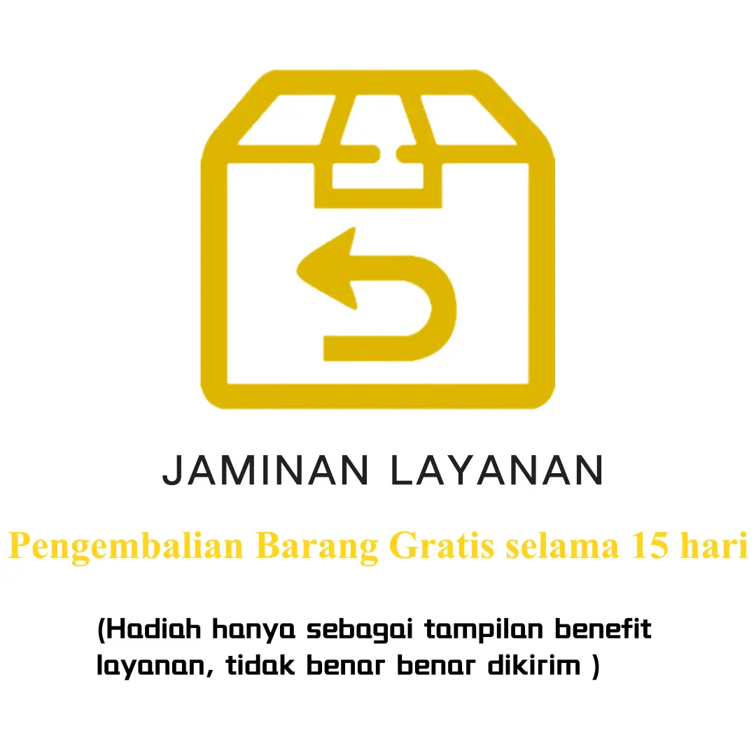 Pengembalian Barang Gratis selama 15 hari