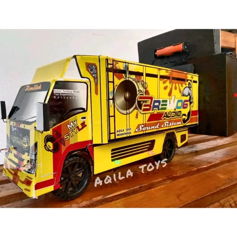 Kanov1234 Miniatur truk dan sound brewog bluetooth 1