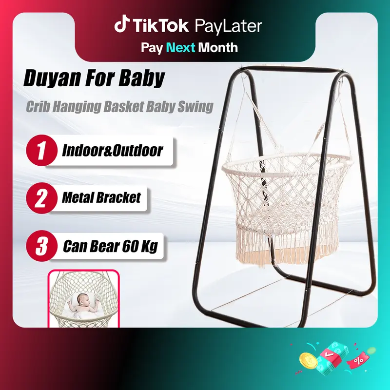 Hammock Hanging Duyan For Newborn Baby Cradle Hammock Baby Hanging