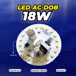 PCB LED AC DOB 18w 9v ~Lancar Jaya LED~ Free kabel