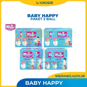 [PAKET 2 BALL] BABY HAPPY PANTS S56/L42/M48/XL38
