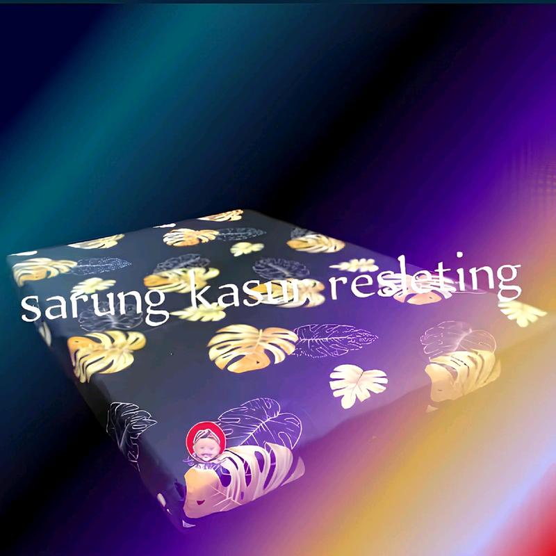 Sarung Kasur Busa Resleting Motif Bunga/Abstrak - Model Terbaru sprei 1