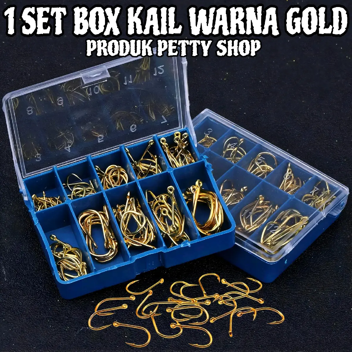 KAIL PANCING 1 BOX LENGKAP WARNA GOLD/EMAS ((PICTURE#4))