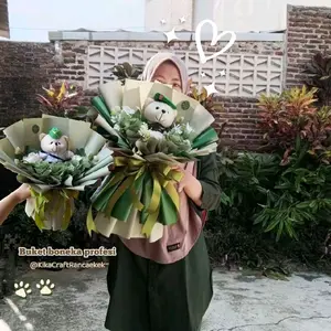 Buket PROFESI pelantikan TNI Dokter Polisi Pelaut Pilot Guru SPPi dll dengan Kertas Warna dan Desain Khusus