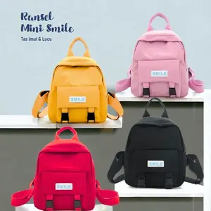 Promo Tas Lucu Ransel Mini Smile Cewek Variasi Warna Lucu Wanita