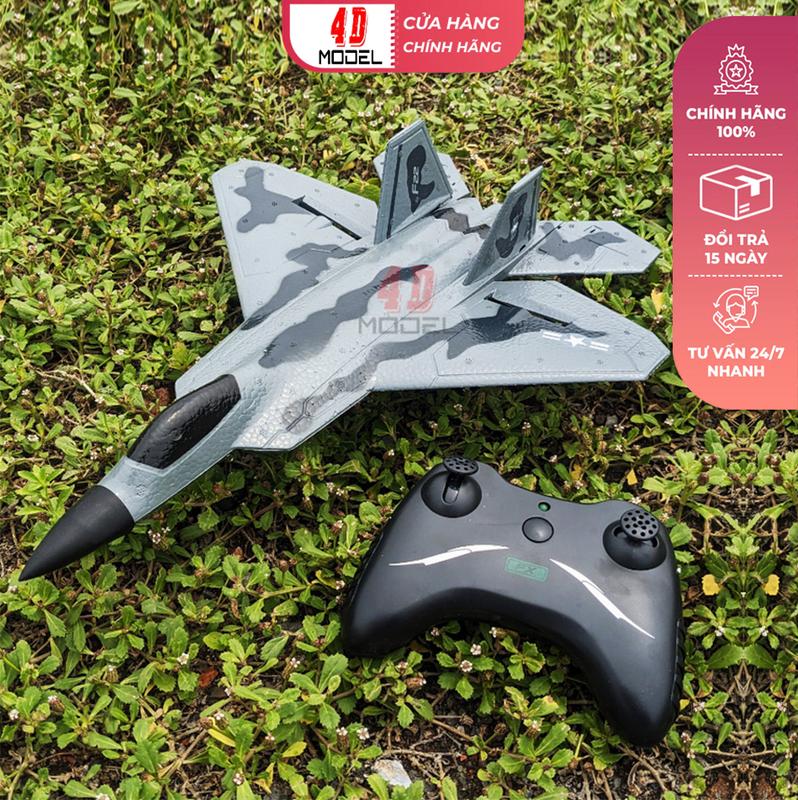 Máy Bay Điều Khiển F-22 Raptor (FX-822). Size 44*32*12cm. Pin bay 15 phút. KIT xốp dẻo EPP siêu bền, rơi rớt thoải mái. #maybay #maybaydieukhien #maybayrc #rc #aircraft #planes #jet Điều khiển từ xa Toy Đồ Chơi