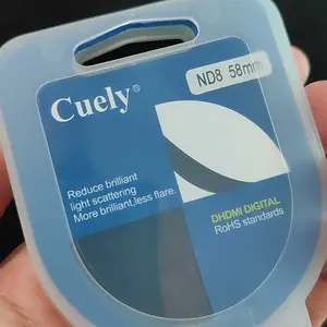 Neutral Density ND8 Lens Filter Circular Cuely 40.5MM 49MM 52MM 58MM  Untuk Nikon Sony Pentax Canon Camera