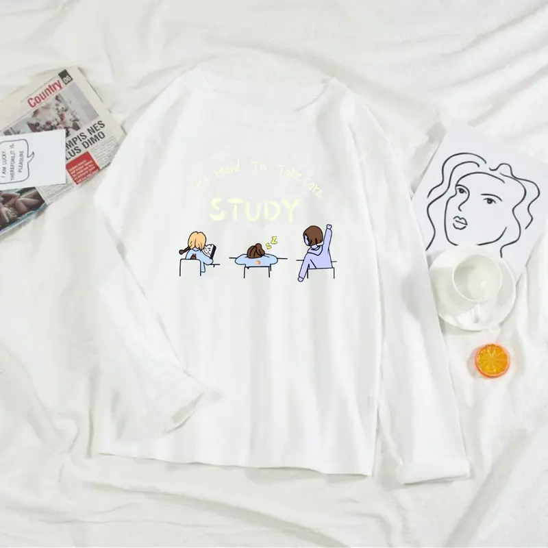 COD Kaos Oversize Wanita Lengan Panjang/ Kaos Distro WANITA// Kaos Streetwear Oversize / Baju Kaos Distro / Kaos / Wanita / COD/TERSEDIA 3 ukuran Atasan Oblong Motif Sablon Cewek Dewasa Katun 8