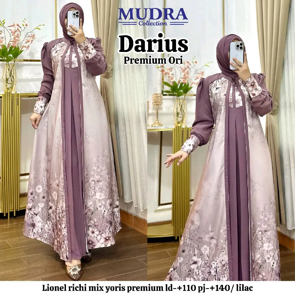 Darius // Liona Dress Gaun Gamis Mewah Bestseller by Mudra