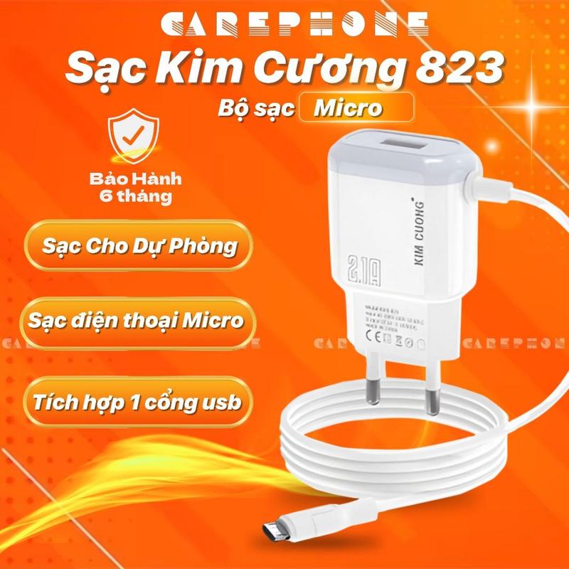 Củ Sạc Nhanh Micro USB 1.5A 2.1A Ổn Định An Toàn Cho Điện Thoại Android