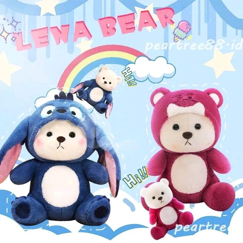 Boneka teddy bear cosplay stich lotso dinosourus rabbit panda maenan anak 1