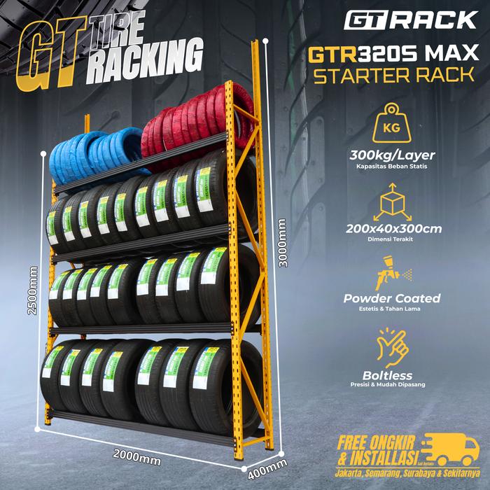 Barat Rack Promo RAK BAN MOTOR DAN MOBIL GT RACK GTR320 MAX TIRE RACK 4 SUSUN ...