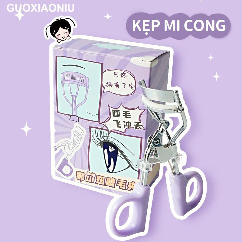 Kẹp mi GUOXIAONIU Thiết Kế Góc Rộng Dụng Cụ Uốn Mi, Uốn Lông Mi, Dễ Sử Dụng Cho Người Mới Bắt Đầu, Đệm Silicon Thân Thiện Với Da Cosmetic Nữ Women