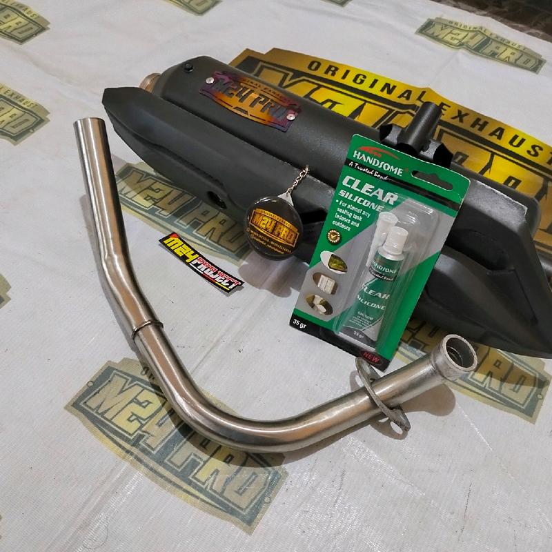 KNALPOT STANDAR RACING MONCONG SHIJIRO ORIGINAL M24 PRO INLET 28 RATA ALL METIK SARINGAN FULL SETENGAH DAN BORBORAN Motorcycle 7
