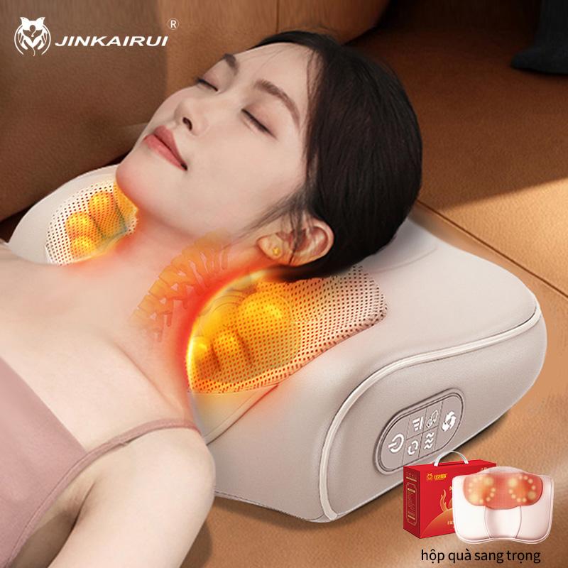 Máy Massage Cổ Và Lưng Shiatsu Bằng Điện, Jinkairui, Với Gối Mát Xa Bằng Nhiệt, Thích Hợp Cho Nam Và Nữ, Máy Massage Vai Nhào Sâu, Cho Cơ Toàn Thân, Tại Nhà Và Văn Phòng, Tuyệt Vời Làm Quà Tặng 1