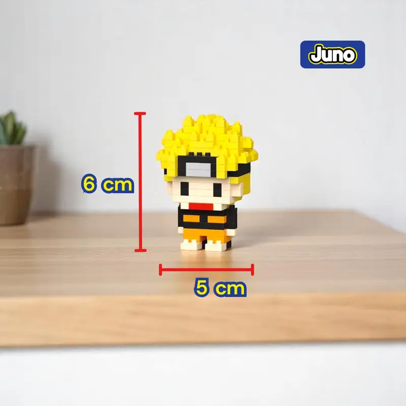 JUNO Mainan Nano Bricks Karakter Kartun Anime -  Mainan Balok Bricks Susun DIY model Robot 3D Puzzle 4
