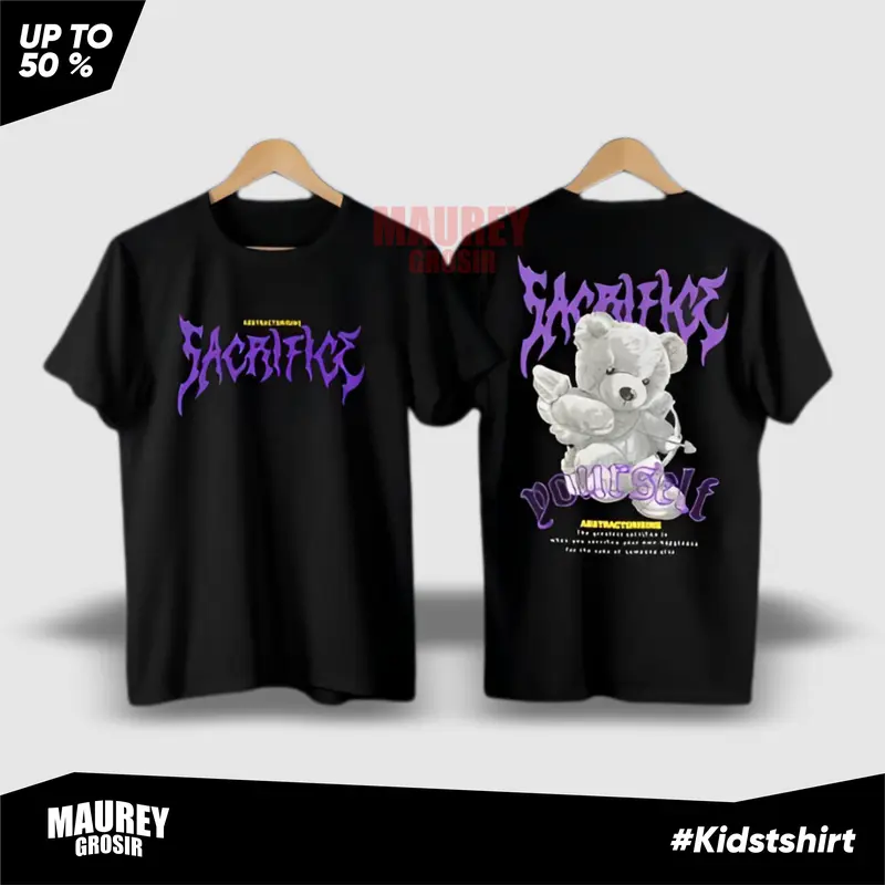 Fashion Anak-Anak Kaos Teddy Bear Usia 5-14th Terlaris Terkeren 3