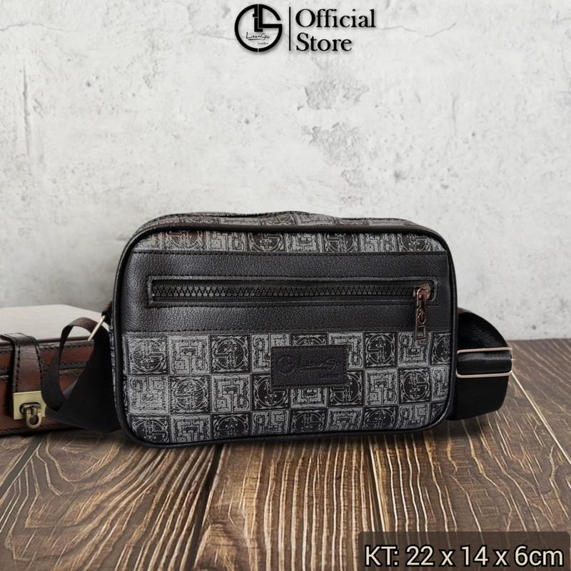 [EmHuyenTapHoa] Túi Đeo Chéo TDC121, Túi Xách Tay Nam Da PU Cao Cấp Kích Thước 22x14x6cm, Thiết Kế Sang Trọng & Thời Trang, Bảo Hành 12 Tháng