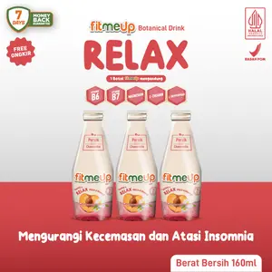 [PAKET INSOMNIA] 3 Botol Fitmeup Varian Relax - Atasi Insomnia - Tidur Pulas - Bikin Badan Relax