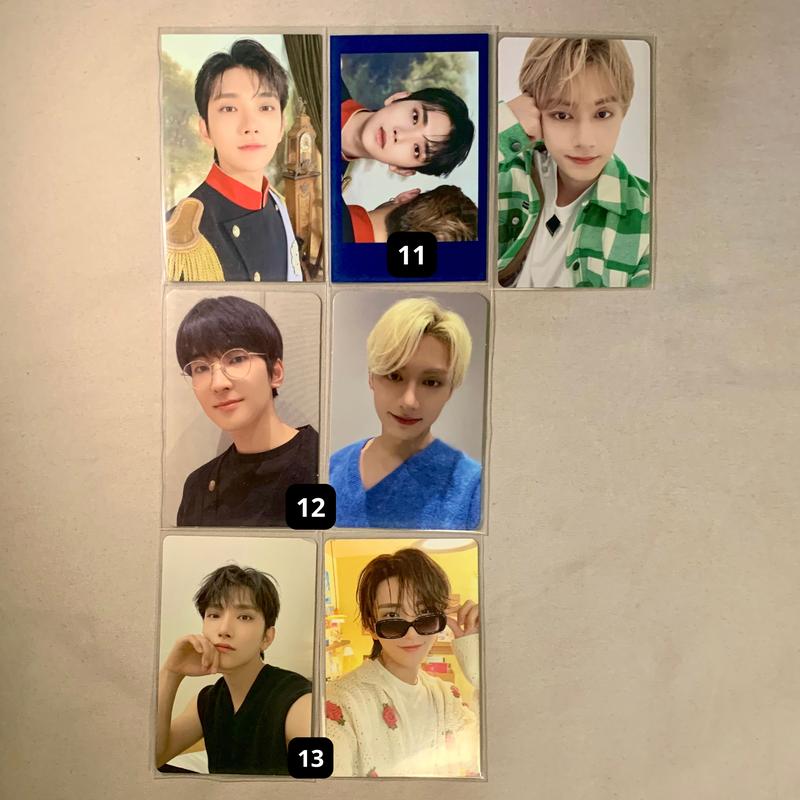 PHOTOCARD JOSHUA, JUN, WONWOO, WOOZI SEVENTEEN 1