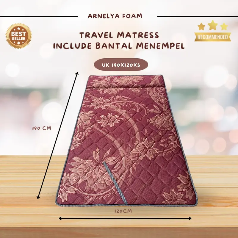 Kasur Lipat Busa kain springbed Ukuran 120x190 5cm Furniture