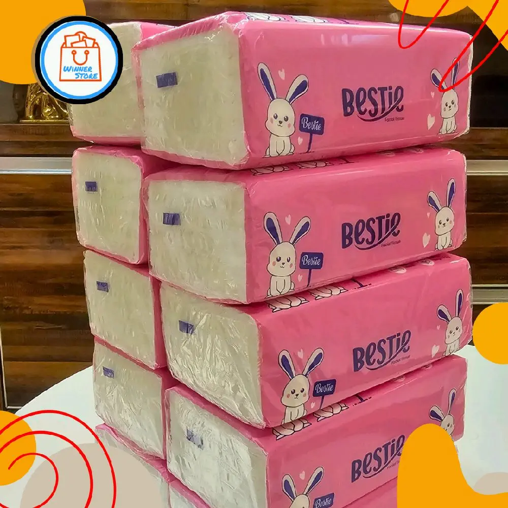 Tissue 360 helai 4pcs, 10pcs, 30pcs Merk Bestie Paket Usaha bahan Halus Virgin Pulp (Pilih sesuai keinginan beda2 harga)