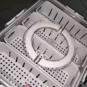 Kontainer Kulkas Tempat Penyimpanan Makanan Dengan Saringan dan Tutup Transparan Penutup penyegelan SN-0013  Wadah bAHAN Plastik PP 5