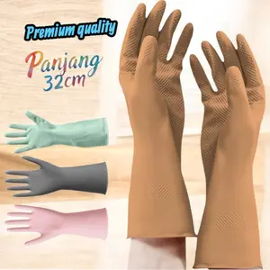 Sarung Tangan Karet Latex Premium 32cm cuci piring serbaguna