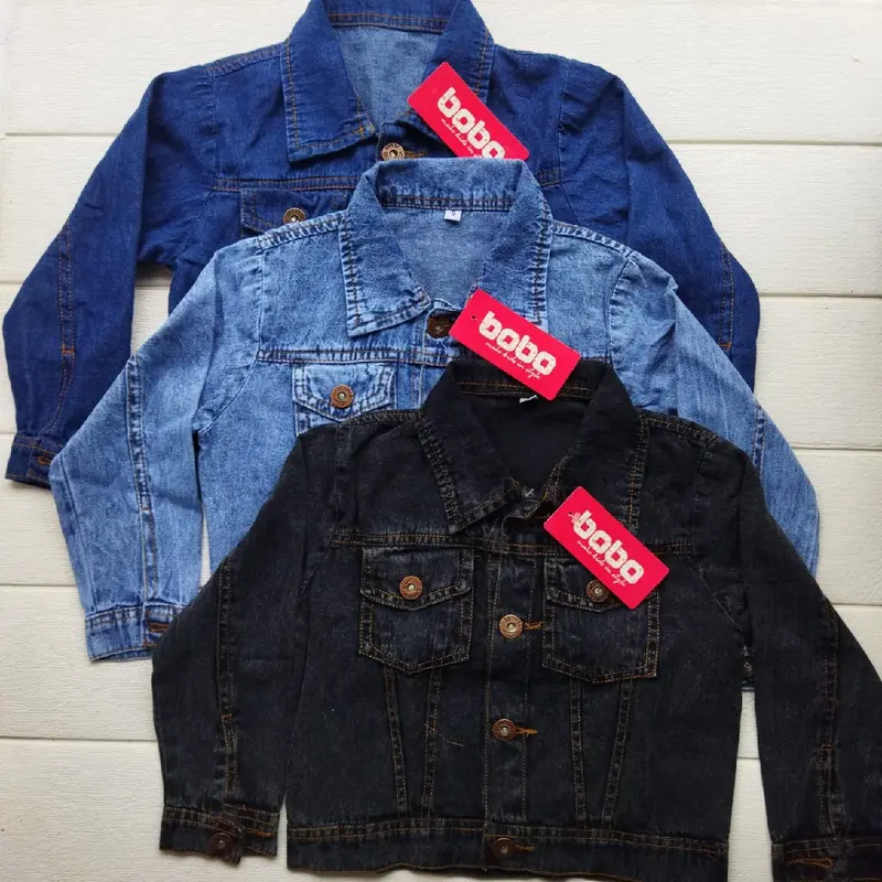 JAKET JEANS ANAK CEWEK ATAU COWOK 3 - 6 TAHUN 0