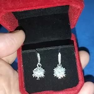 OS1-E11 Anting Wanita Cranberry Jewelry Premium Lapis Platinum Anti Luntur Anti Berubah Warna Garansi 1 Tahun Resmi Size Adjustable Kualitas Grade Terbaru Aksesoris Perhiasan Anting Nikah Permata VVS1 Elegan COD